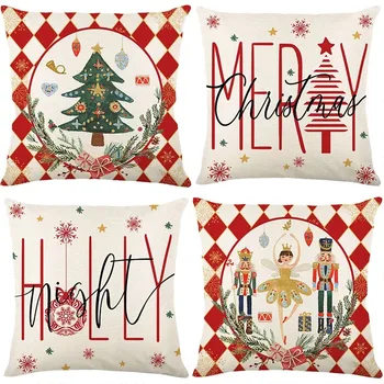 45cm Häid Jõule Padi Armas Pöialpoissi Pillow Cover Uus Aasta Tähestikku Padi Kodus Diivan Ornament Uus Aasta Xmas Kingitused