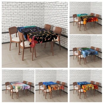 Kodu laudlinad, söögituba tabelid Maastiku kaunistamiseks ja ristkülikukujuline tabel tarvikud veekindel riie Anti-plekk laudlina