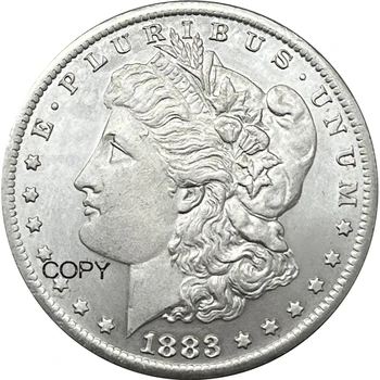 USA 1883 CC 1 Üks Dollar Morgan hõbetatud Ameerika Koopia mälestusmünte Ameerika Ühendriigid Ww2 Vabaduse Moneda Laekuva Mündid