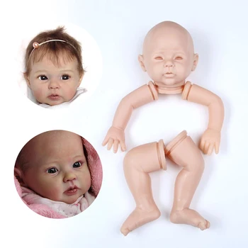 SANDIE KOGUMISE Uuestisündinud Baby Doll Kit DIY Silikoon Vinüül Pehme Pea 3/4 Käed Jalad Täis Tõetruu Sündida Lapsi Nukud, Aksessuaarid