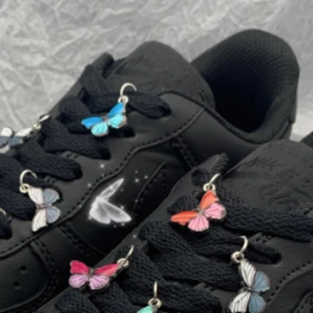 Värviline Liblikas Kets Võlusid Disainer Mood Vintage Shoelace Võlusid jaoks Kets Luksus Liblikas Kinga Ripats Tarvikud