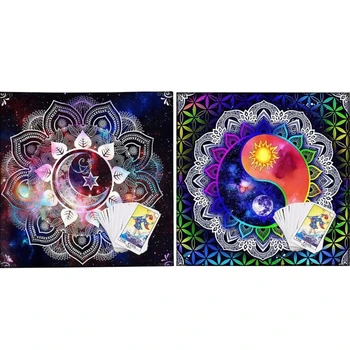 652D Divinations Kaardi Tabel Lapiga Tapestry Moon/TaiChi Tarot-Kaardi Laudlina