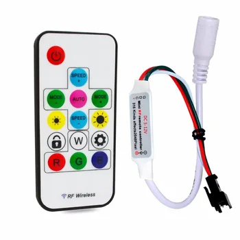 SP103E RF Wireless Remote Piksli RGB LED Kontroller digitaalse stadium led riba, kontroller WS2812 WS2811 SK6812 RGBW APA102