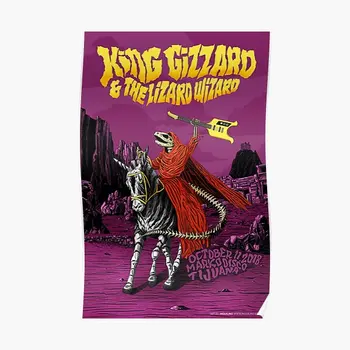 Kuningas Liivapugu Sisalik Wizard Fänn Hullu Plakat Home Art Pilt Naljakas Seinamaaling Toas Seina Vintage Kaasaegne Sisustus Decor Raamita