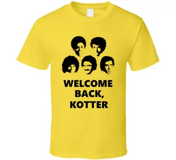 Welcome Back Kotter TV Show 70s Barbarino T-Särk pikkade varrukatega