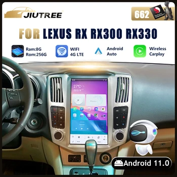 Android11 Qualcomm Snapdragon Auto Raadio Lexus RX RX300 RX330 RX350 RX400H 2004-2008 multimeedia mängija carplay GPS Navigeerimine