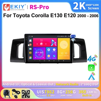 EKIY 2K Ekraani CarPlay Raadio Toyota Corolla E120 E130 2000-2006 Android Auto 4G Auto GPS Multimeedia Mängija Autoradio DSP Navi