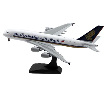 Singapore Airlines A380 tsiviillennunduse Lennuk Sulamist & Plastic Mudel 1:400 Skaala Diecast Mänguasi Kingitus Kogumise Ekraan
