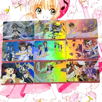 45Pcs/set ACG Kaardid Anime Mängu Tähemärki Tüdruk Kinomoto Sakura Ri Syaoran Tsukishiro Yukito Li Meiling Kawayi Kogumise Kaardid