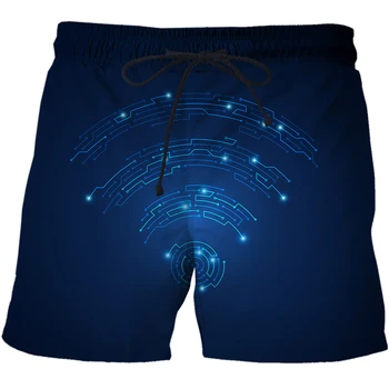 Moe Uus meeste pingutusnöör beach püksid AI tehnoloogia andmete muster jõusaal lühikesed püksid Meeste ja poiste Supelkostüümid Beach lühikesed püksid,meeste spordi püksid