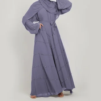 Kimono Abaya Kleit Moslemi Dubai Suvel Luksus Pool Pikad Kleidid Profileerimine Avatud Abayas Naiste Türgi Islami Saudi seal kaftan Rüü