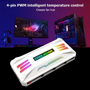 RGB Kontroller 4Pin PWM 5V 3Pin ARGB jahutusventilaator Smart Intelligentne Remote Control PC Puhul Šassii