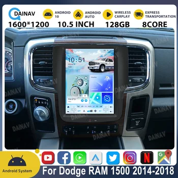 Auto Raadio Dodge RAM 1500 2014-2018 Carplay Auto Stereo Android AUTO Multimeedia Mängija, GPS Navigatsioon Tesla Vertikaalne Ekraan