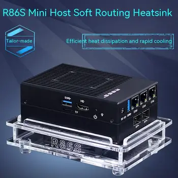 R86S multi-võrgu porti mini vastuvõtva radiaator N5105 2,5 G võrgu port 10 Gigabit optiline port vastuvõtva jahutusventilaator