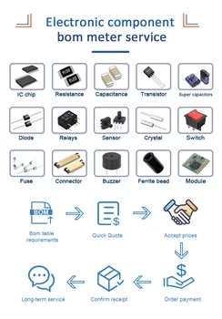 BOM Nimekirja Elektroonilised Komponendid ICs mahtuvusega Kondensaatorid, Takistid Pistikud Transistorid Wireless & IoT Moodulid Crystal LED-Ekraan
