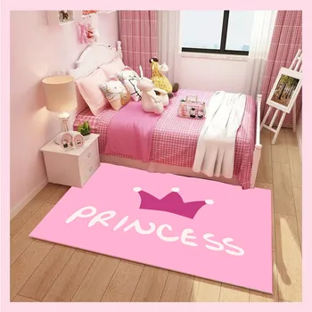 Kodu Tüdruk Poiste tuba carpet printsess roosa vaibad eest elutuba ala vaibad cartoon ükssarvik beebi blokeerumisvastased tapete kohandatud suurus
