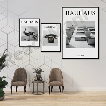Bauhaus Kunsti Näitus Digitaalse Alla Laadida Plakat Vintage Prindi