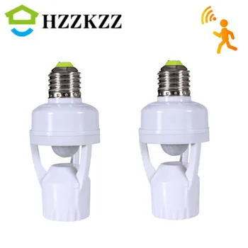 HZZKZZ E27 LED lamp Base Omanik Smart Lamp Lüliti 110V-240V PIR Induktsiooni Infrapuna Liikumisandur Pistikupesa Adapter Converter