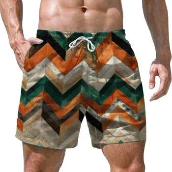 Triibuline 3D Print Meeste Vabaaja Püksid kvaliteetne Meeste lühikesed Püksid Moe Suundumus Lahti Meeste lühikesed Püksid Suvel Uus Meeste Beach lühikesed Püksid