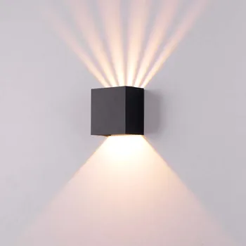 6W Kaasaegne Cube LED Seina Lamp Väljas Veekindel IP65 Veranda Aed seinavalgusti Sconce Magamistuba Rõdu Kaunistamiseks Reguleeritav Valgusvihk