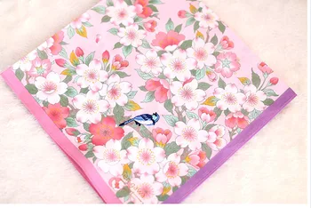 Jaapani paksenema puuvill tütarettevõtjate naine,Ilusad lilled disain 48cm*48cm tasku square,hankerchief daamid