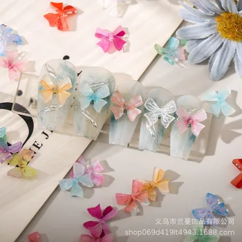 10tk/pack Butterfly Mix 3D Bowtie Mitte deformeeritavad Akrüül Värvi Lindi Nail Art Kaunistamiseks Maniküür DIY Tarvikud