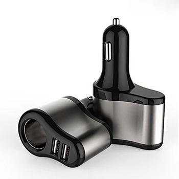 12V-24V Auto sigaretisüütaja Pesa Jagaja Plug Dual USB Laadija Adapter 1A+2.1 iPhone samsung bmw peugeot, VW passat