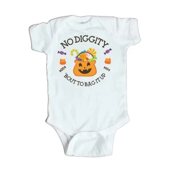No Diggity Hooaeg Koti See Üles Onesie Halloween Baby Girl Baby Poiss, Lapsed, Riided Beebi Sipukad
