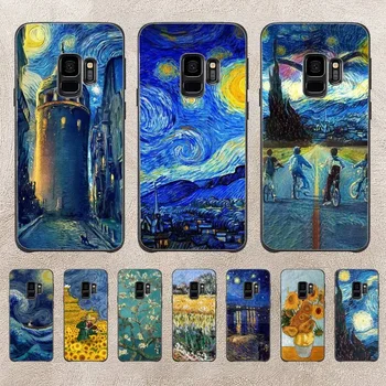 Van Gogh tähistaeva Kunsti Telefon Case For Samsung Galaxy A50 A51 A71 A21s A31 A41 A10 A20 A70 A30 A22 A02s A13 A53 5G Kate Coque