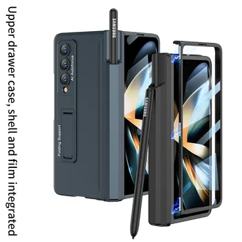 Magnet kogu Keha Karastatud Klaas, Kile Katab Case for Samsung Galaxy Z Murra 4 5G Fold3 Murra 3 Fold4 Zfold4 Telefoni Tarvikud